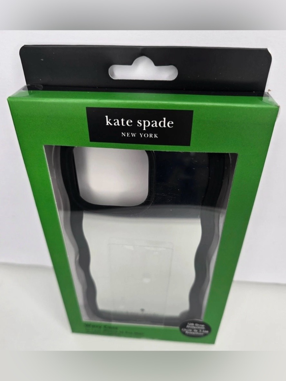 Kate Spade ♠️ New York IPHONE 16 Pro Max Black Wavy With Mirror back  New